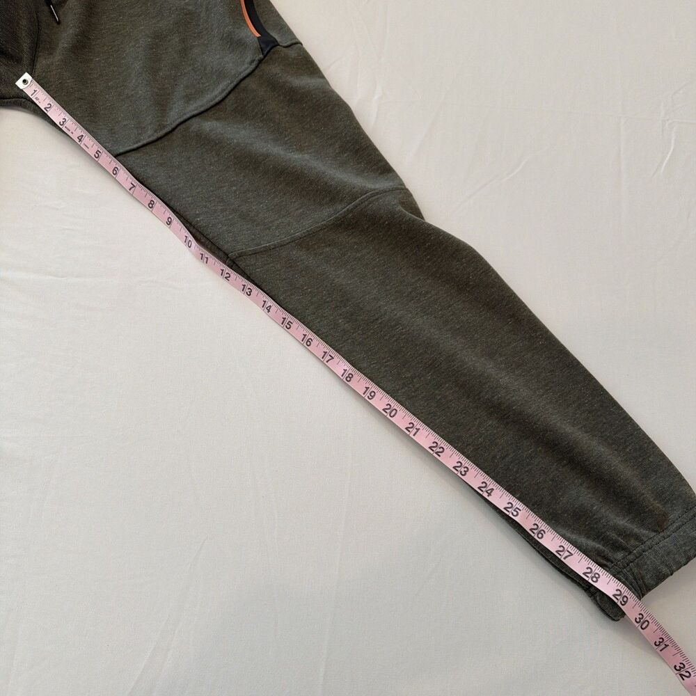 Burnside Men's Sz L Performance Jogger Pants Olive Green Army Zip Pocket BG8531 - Picture 14 of 16